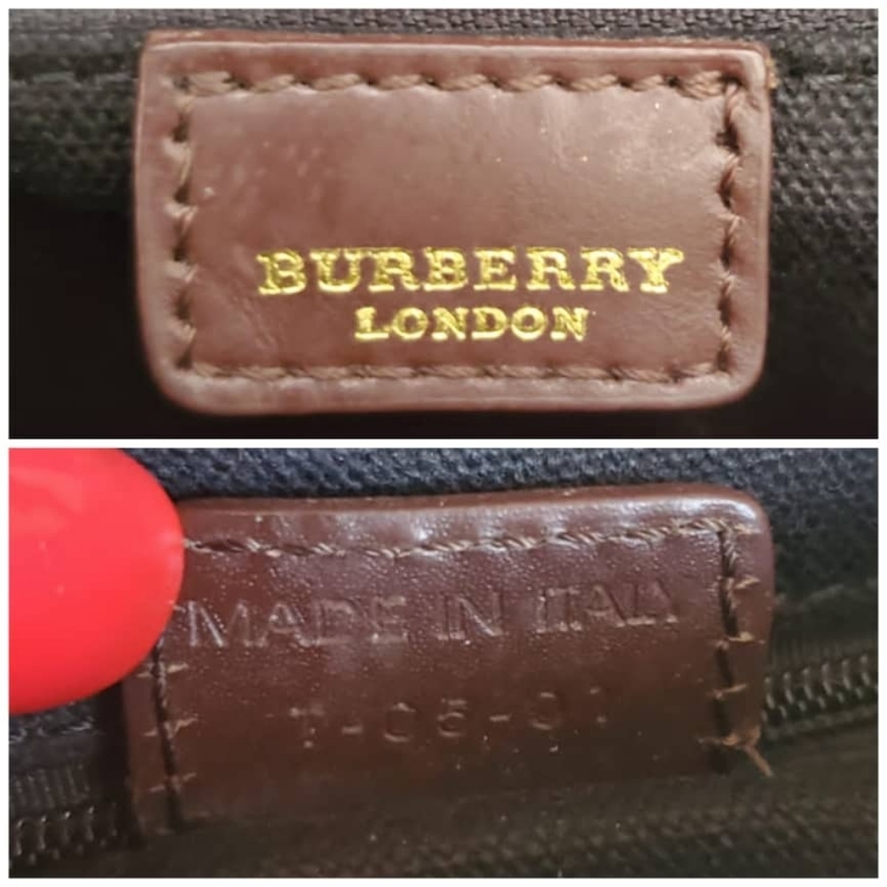 Burberry Haymarket Check PVC Buckle Flap Bag - Picture 3 of 9